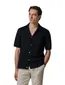 Profuomo doorknoop polo donkerblauw katoen