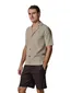 Korte mouw doorknoop polo Profuomo beige