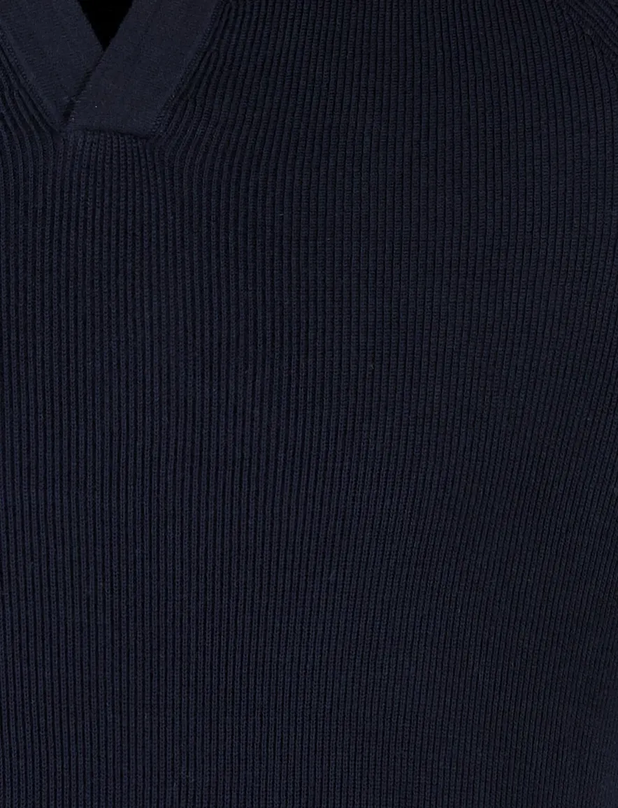 Profuomo polo knitted navy