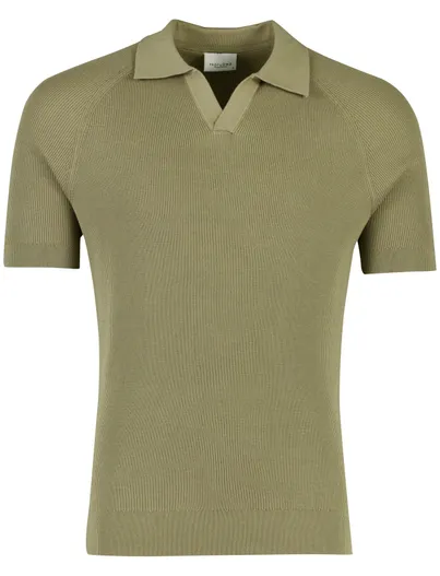 Profuomo Profuomo polo knitted groen