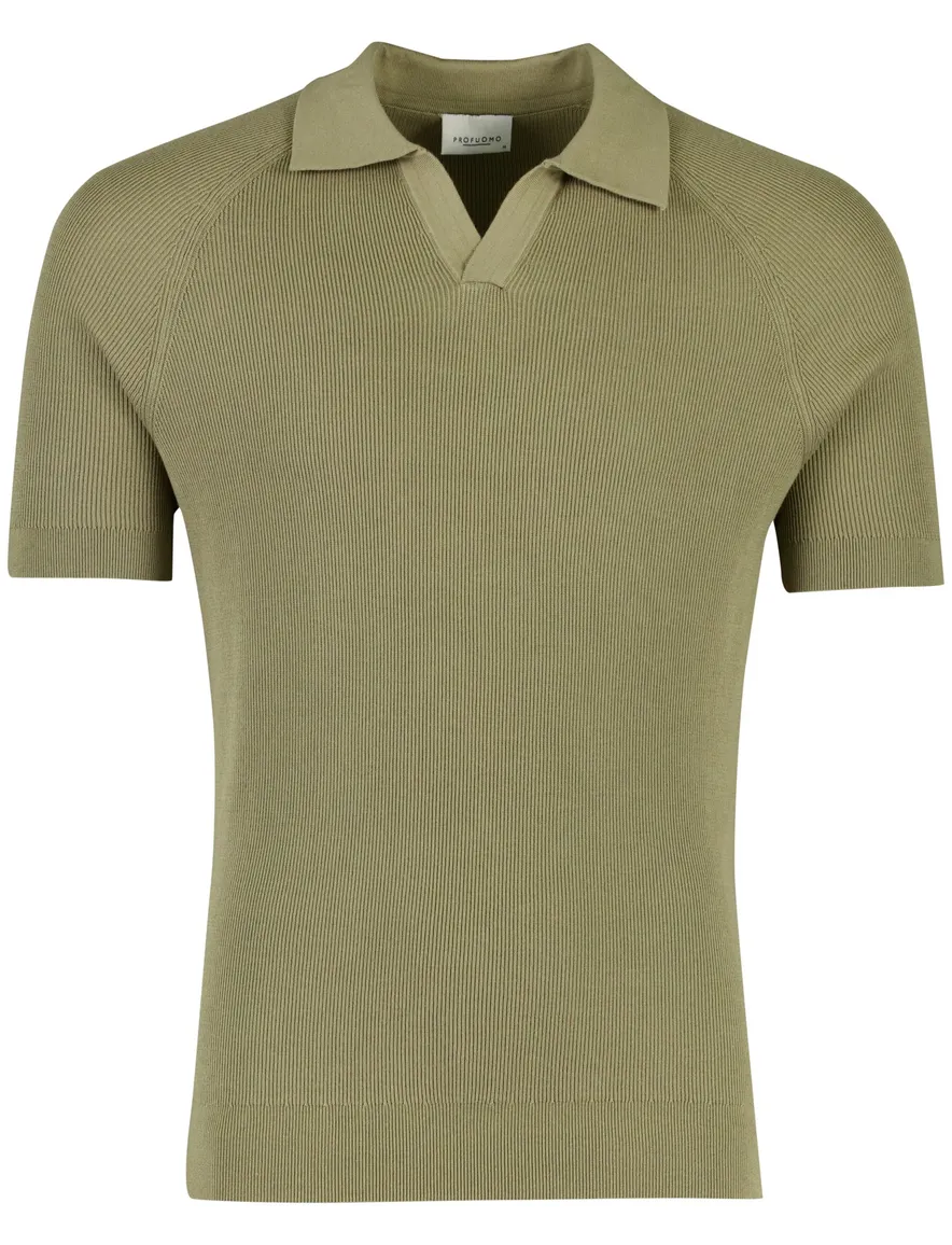 Profuomo polo knitted groen