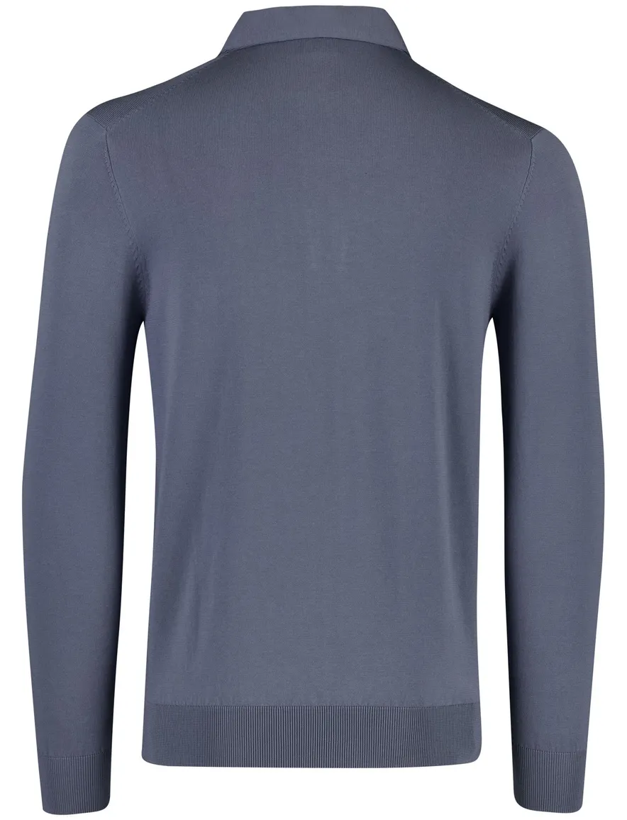Blauwe polo 3 knopen Profuomo normale fit