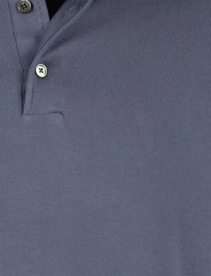 Blauwe polo 3 knopen Profuomo normale fit