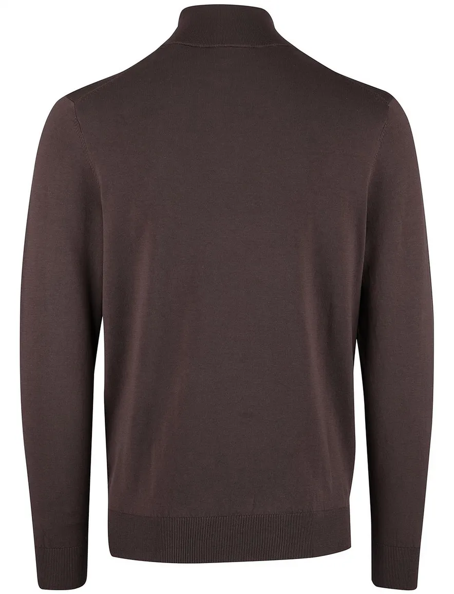 Profuomo half zip trui bruin