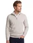 Profuomo half zip trui beige gemeleerd