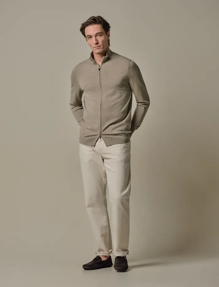 Profuomo vest beige