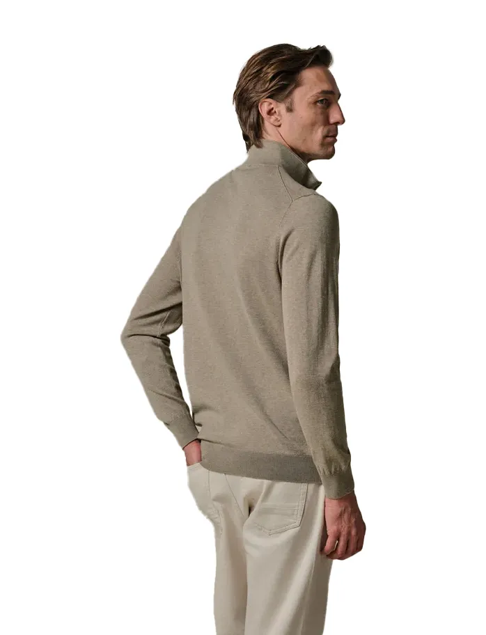 Profuomo vest beige gemeleerd normale fit