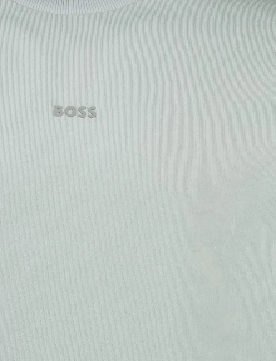 turquoise sweater Boss Orange Wesmallcrew