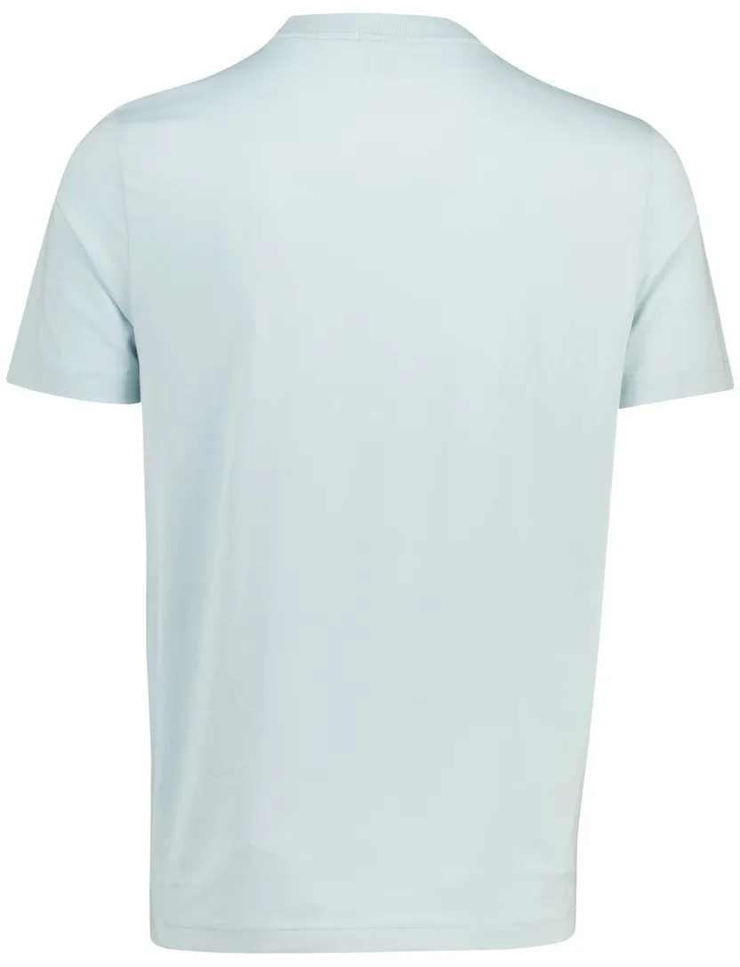 t-shirt Boss Green tee stretch lichtblauw logo