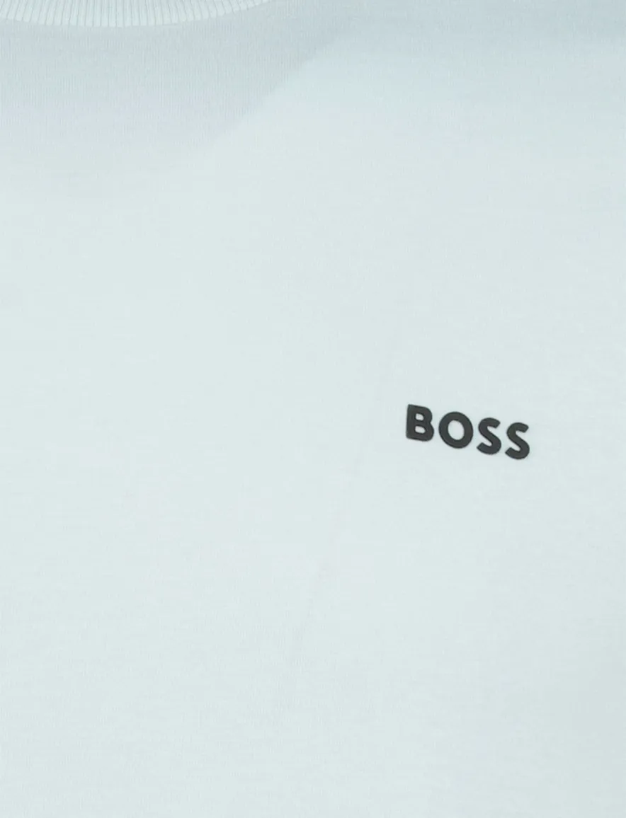 Boss Green tee t-shirt lichtblauw logo katoen