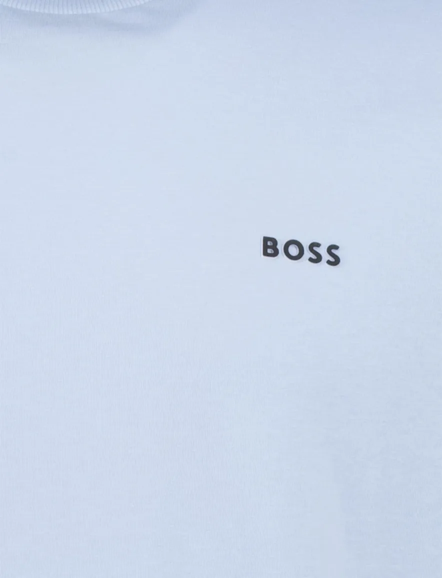 Boss Green lichtblauw t-shirt katoen