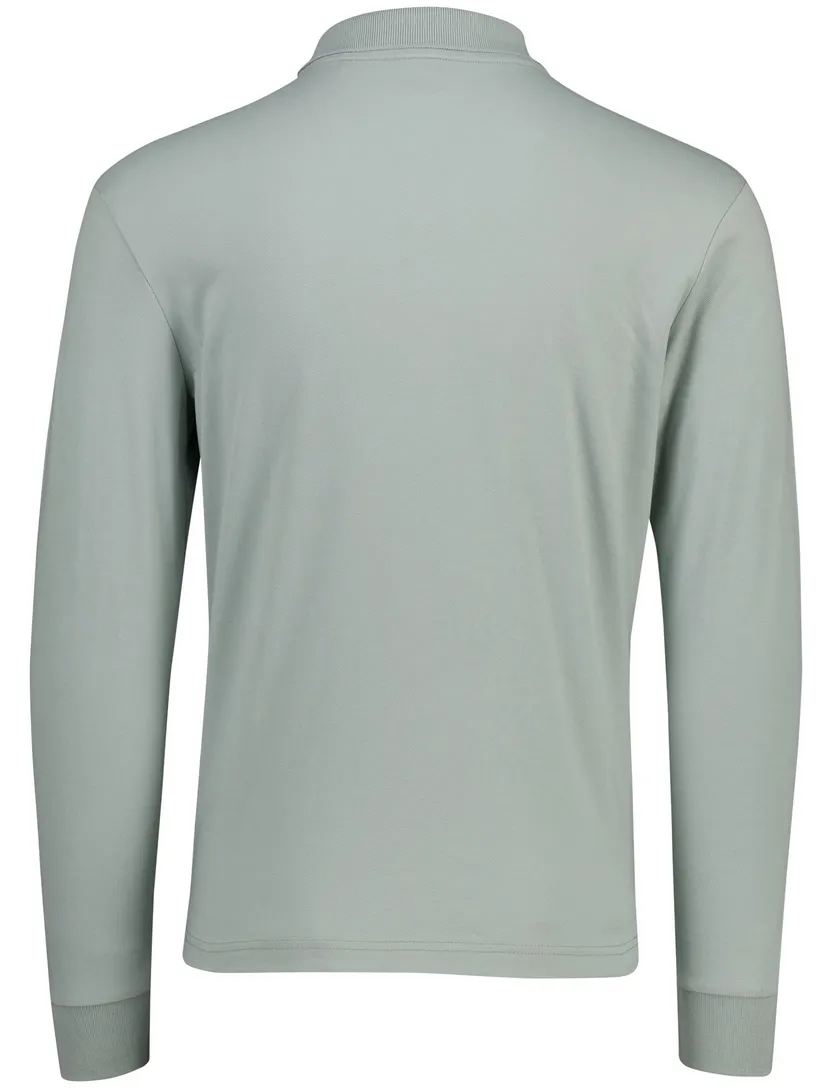 Lichtblauw poloshirt Boss Orange Passerby lange mouwen