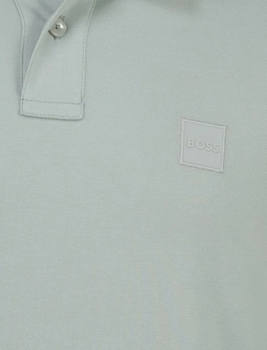 Boss Orange polo lange mouw groen