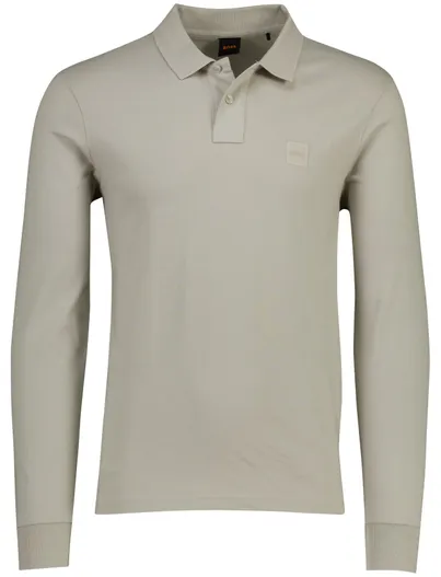 Hugo Boss Boss Orange Passerby poloshirt kahki normale fit 2 knopen