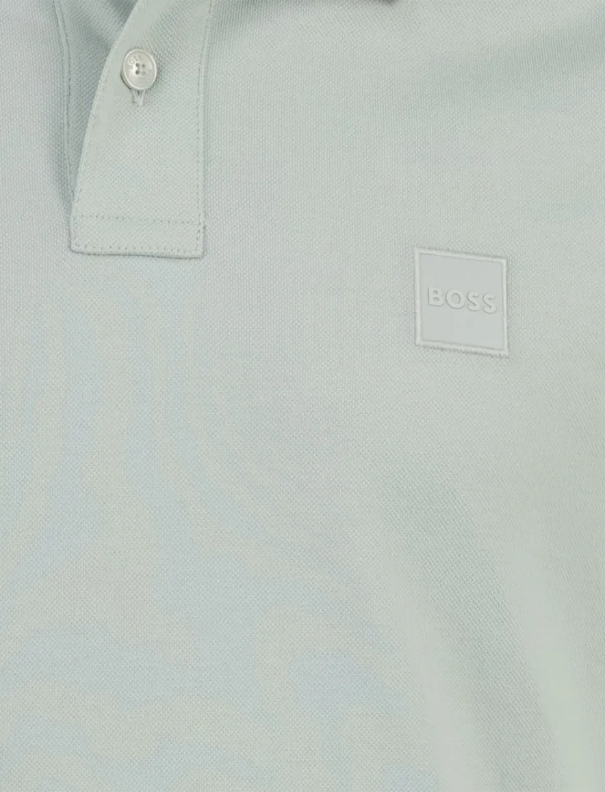 Boss Orange Passenger slim fit poloshirt pique groen