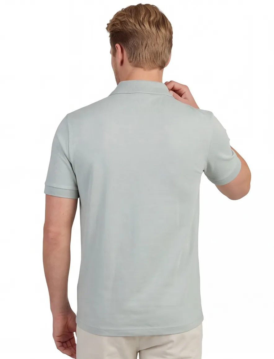 Boss Orange Passenger slim fit poloshirt pique groen