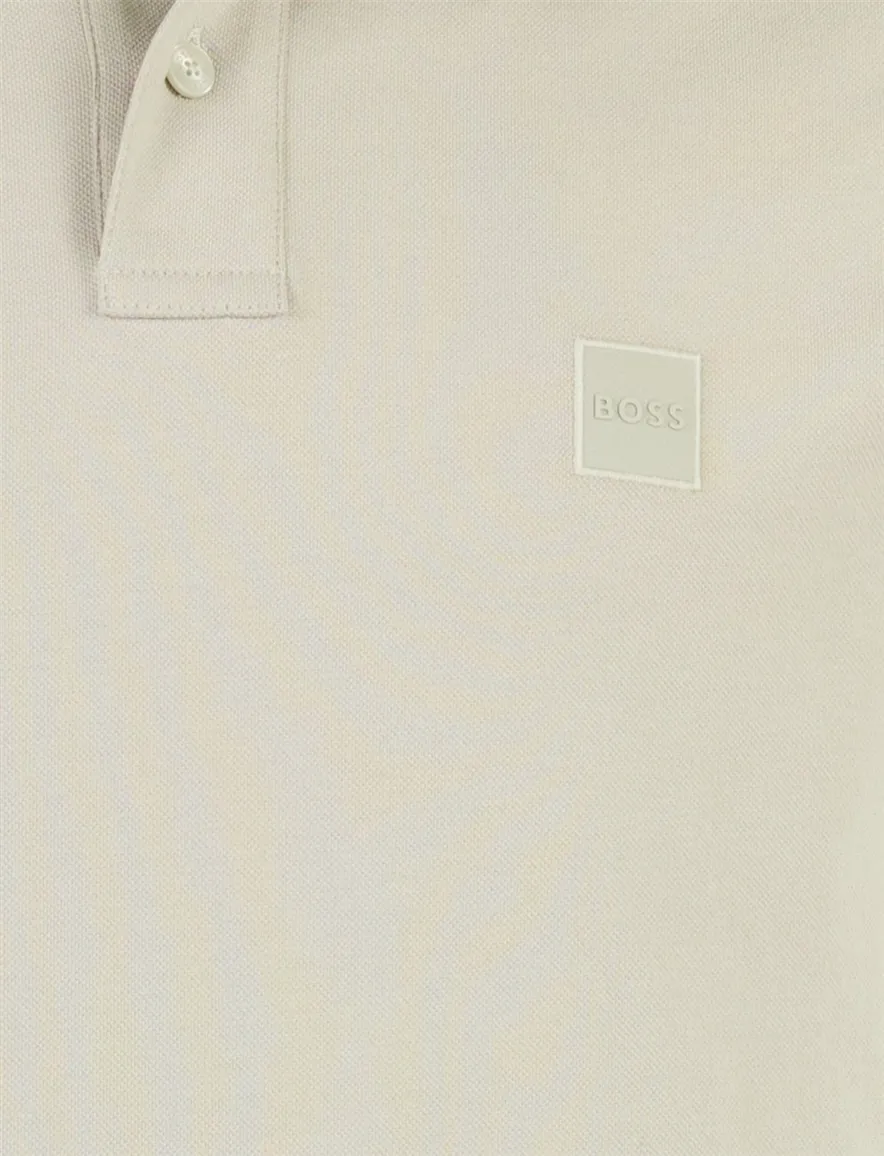 Poloshirt BOSS Orange beige katoen