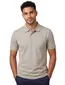 BOSS Orange poloshirt beige pique katoen