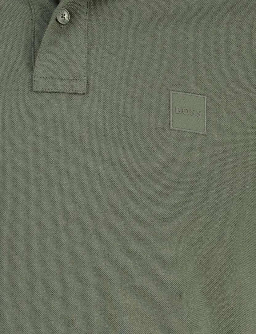 Poloshirt Boss Orange Passenger groen pique