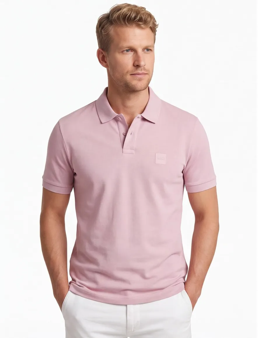 BOSS Orange Passenger poloshirt roze