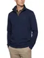 Donkerblauw Boss orange half zip trui
