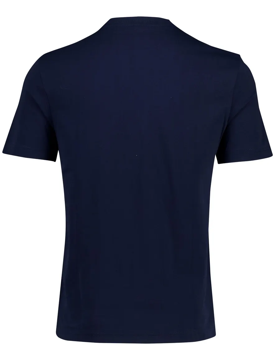 Boss orange teinsignia t-shirt met opdruk donkerblauw