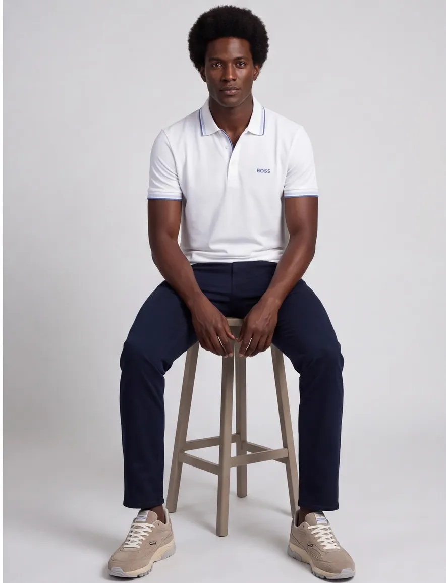 BOSS Green poloshirt Paddy Regular Fit wit 3 knoops