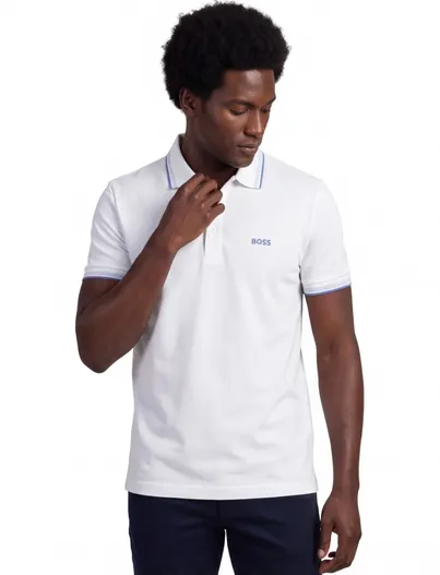 Hugo Boss Poloshirt BOSS Green Paddy Regular Fit wit 3 knoops