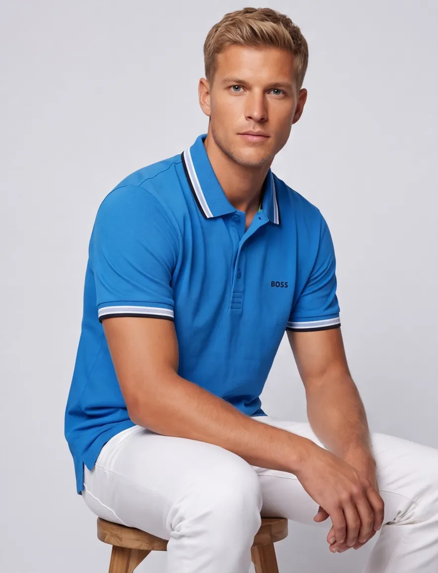 Poloshirt BOSS blauw