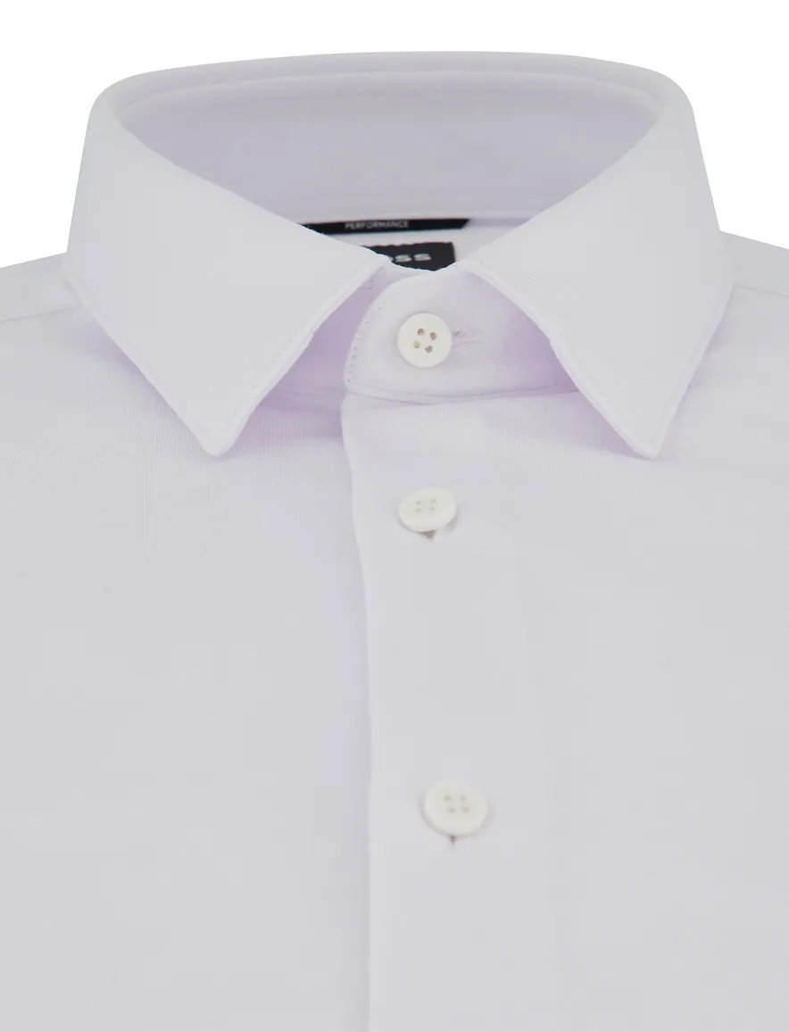 BOSS Black P-Hank Slim fit overhemd wit