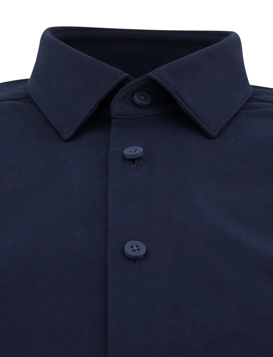 BOSS P-Hank slim fit donkerblauw overhemd