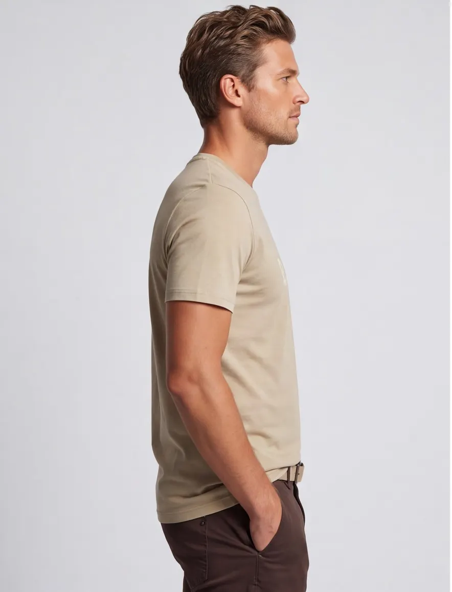 Beige t-shirt BOSS Black sun protection