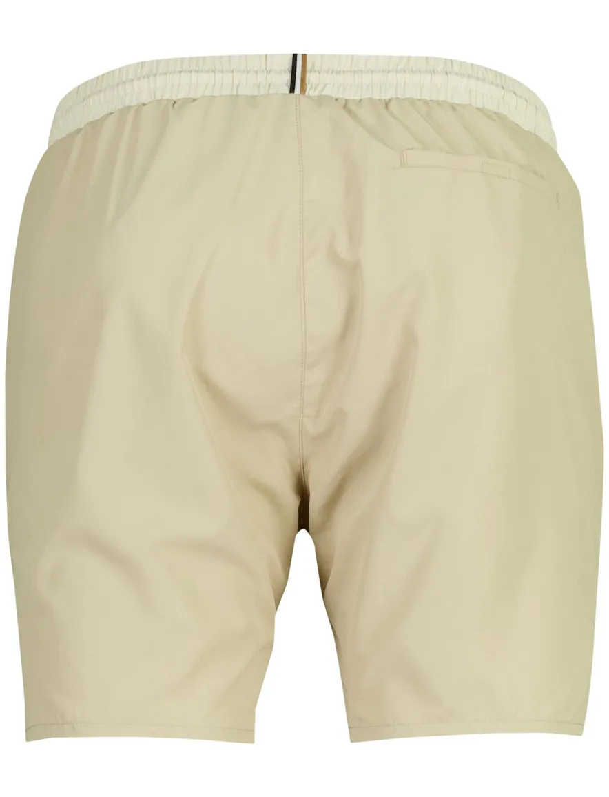 Beige zwembroek BOSS Orange touwtje