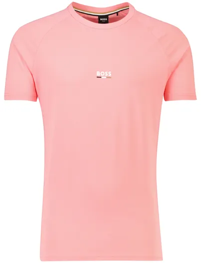 Hugo Boss T-shirt BOSS Black roze beach katoen