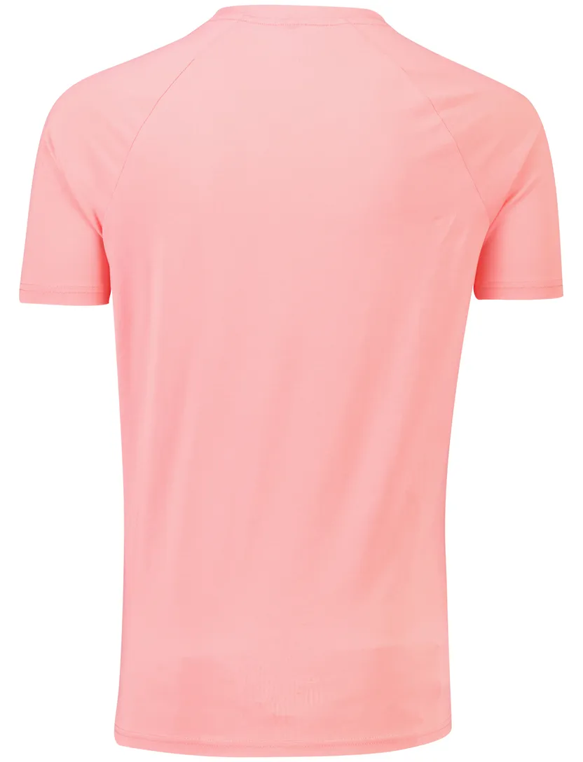 T-shirt BOSS Black roze beach katoen