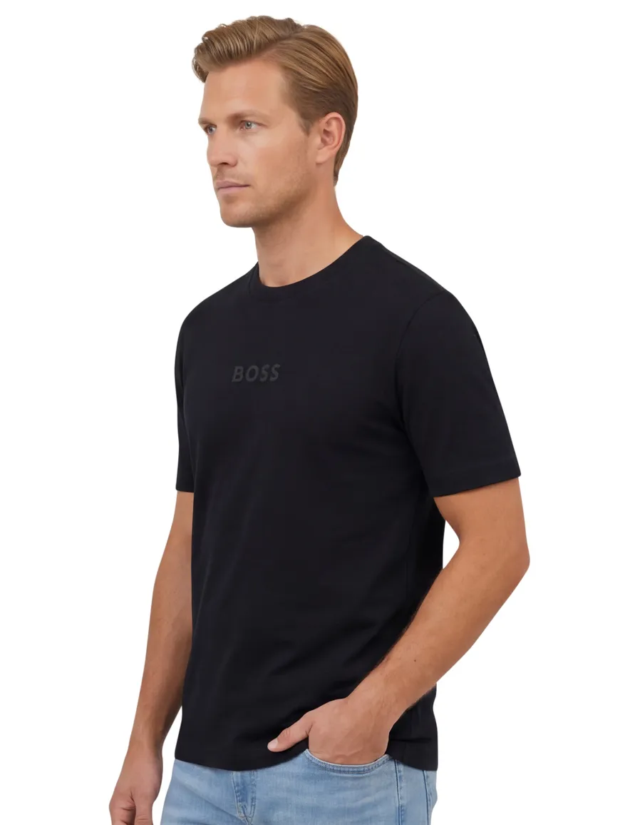 T-shirt Boss Green tee 10 ronde hals navy