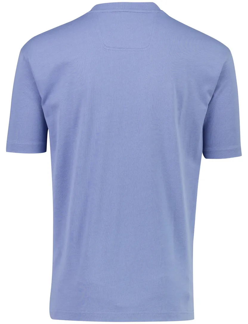 BOSS Green t-shirt blauw katoen ronde hals