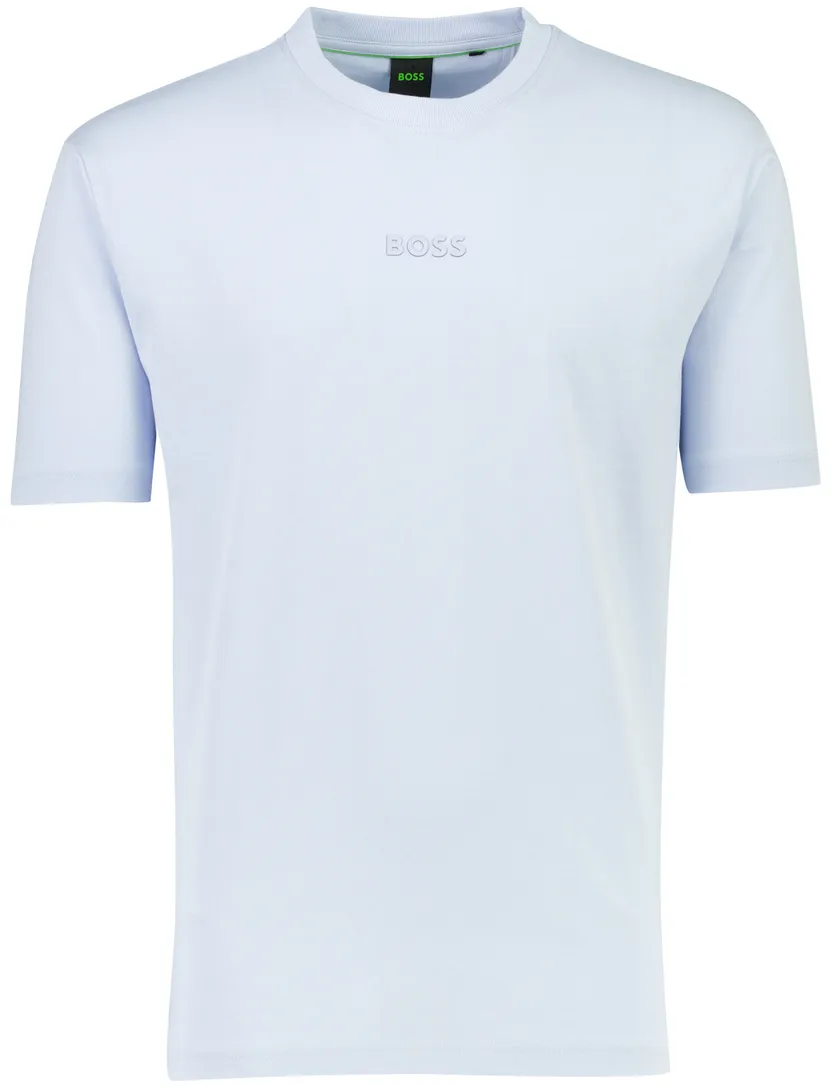 BOSS Green t-shirt lichtblauw 100% katoen