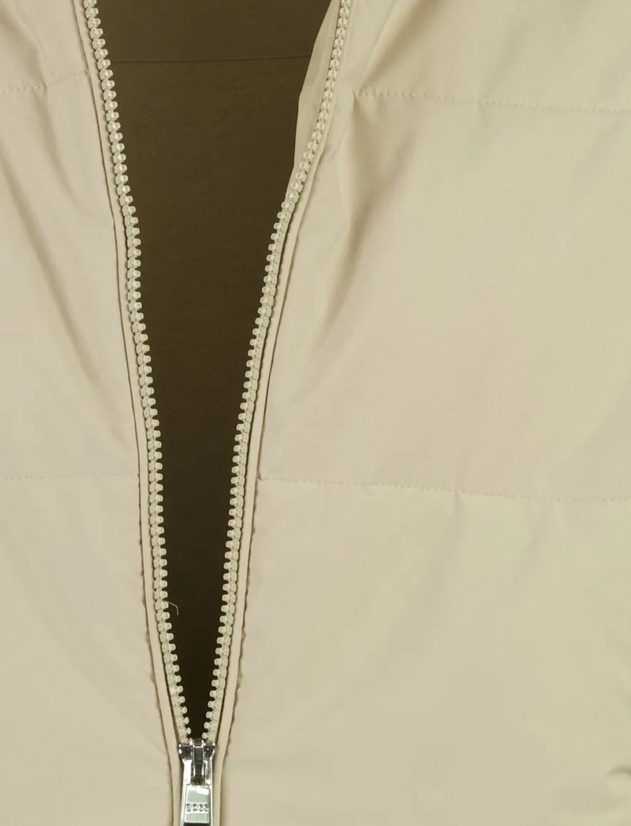 Jassen BOSS Black beige katoen normale fit