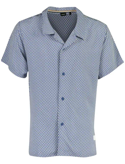Hugo Boss Hugo Boss BOSS Black overhemd blauw patroon