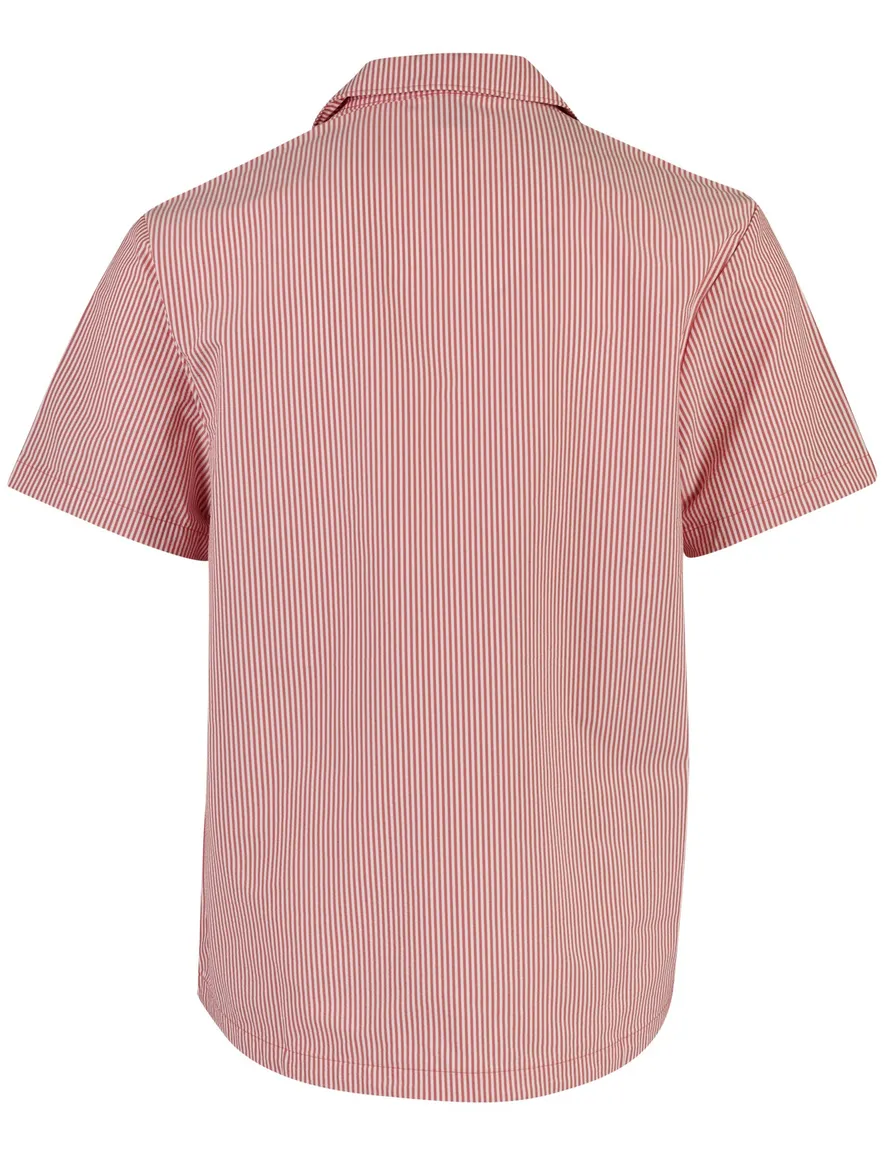 BOSS Black overhemd reverse kraag Velvetfish rood
