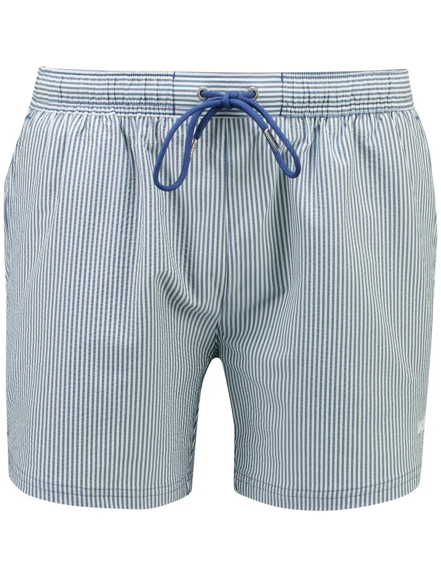 Boss Black Beach Velvetisch zwemshort blauw