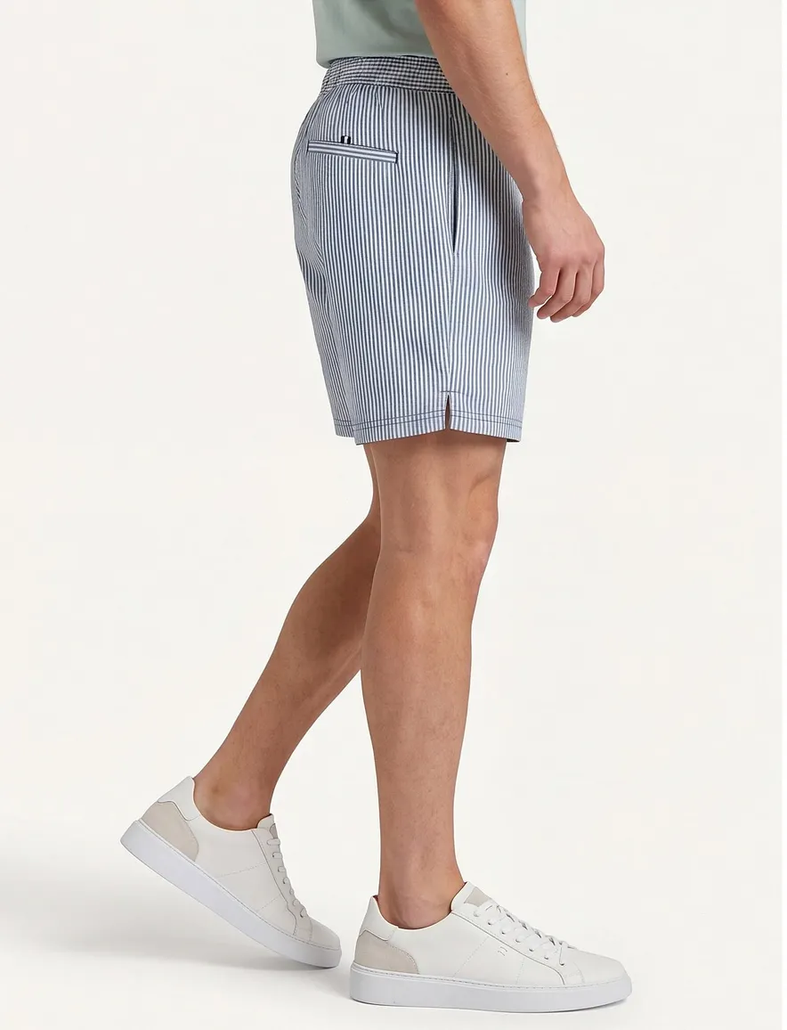 Boss Black Beach Velvetisch zwemshort blauw