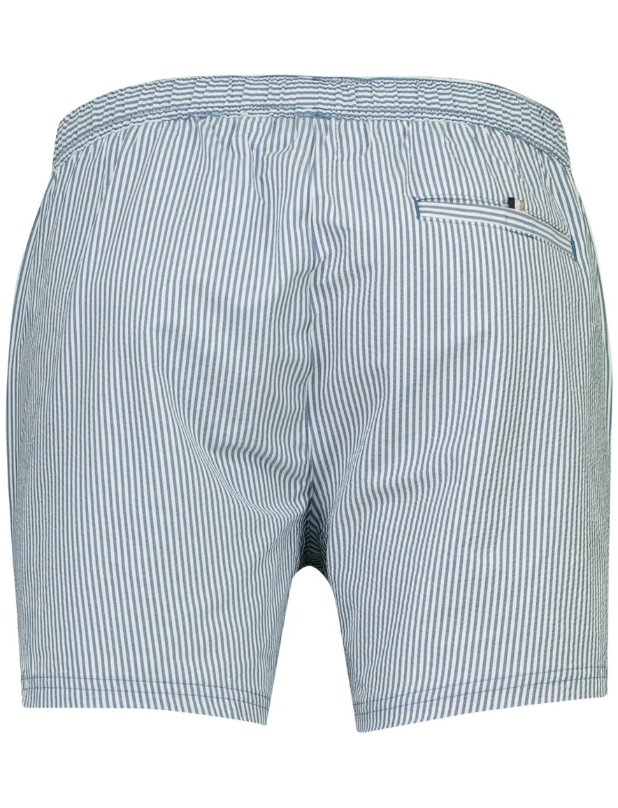 Blauw gestreepte zwembroek BOSS Black normale fit