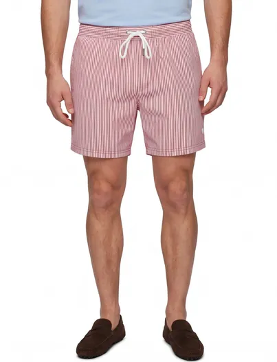 Hugo Boss Zwembroek BOSS Black Beach rood gestreept