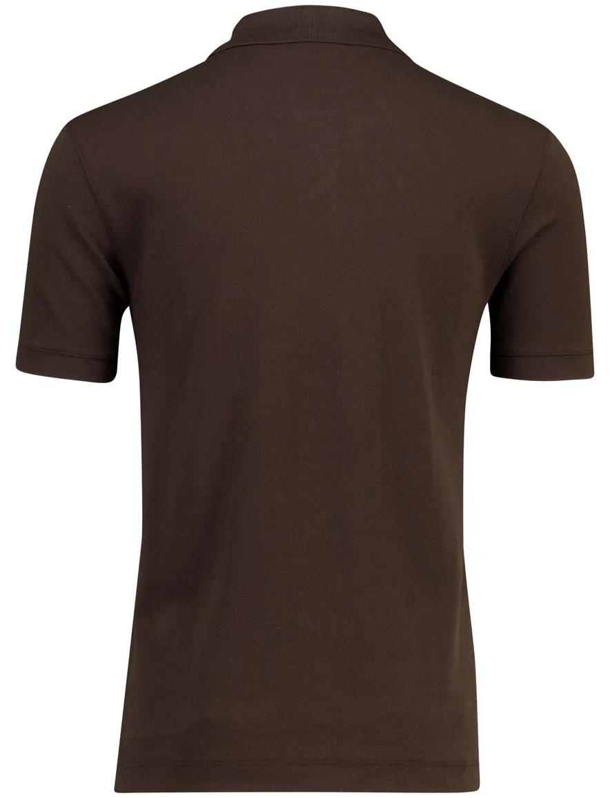 Boss Black Pallas donkerbruin poloshirt