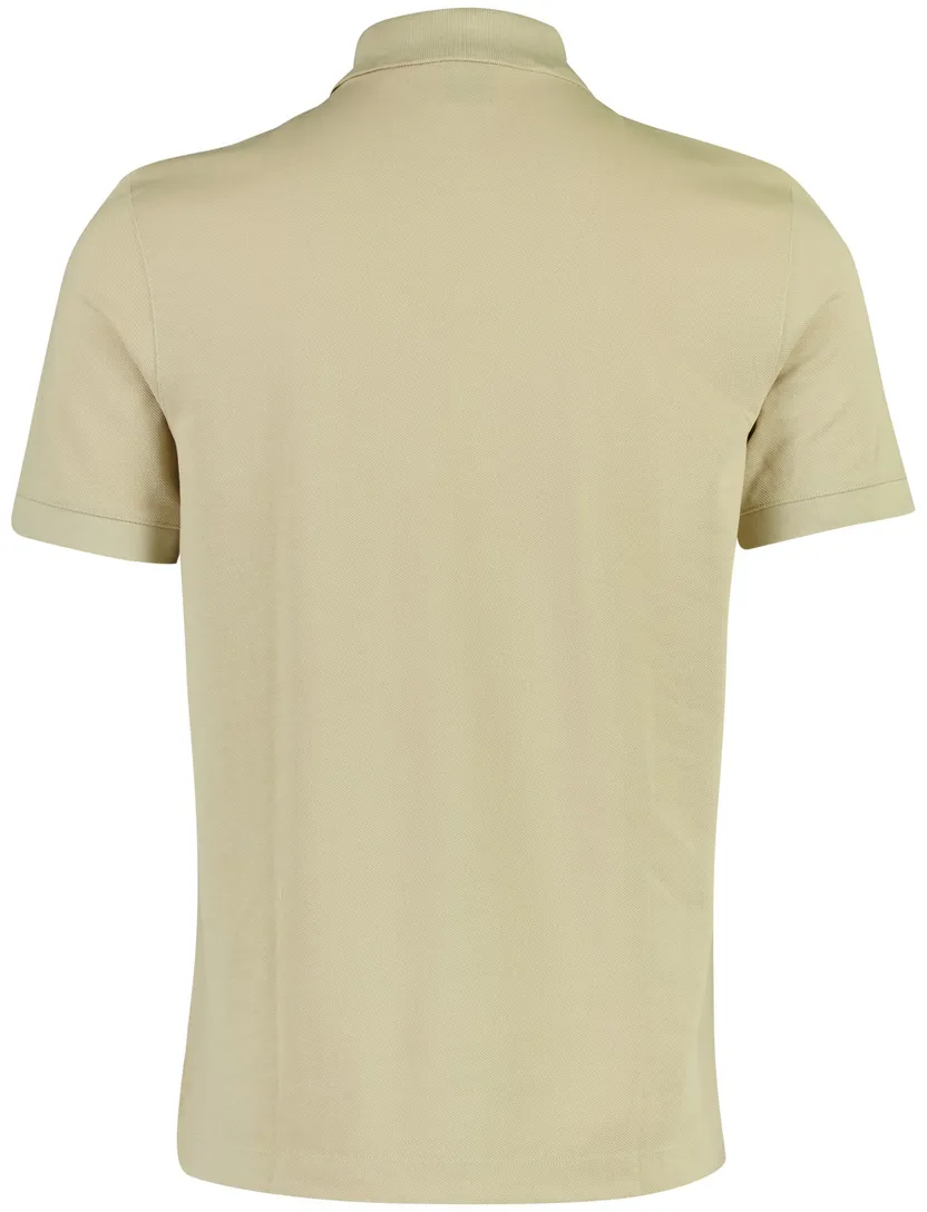 BOSS Black poloshirt beige katoen piqué