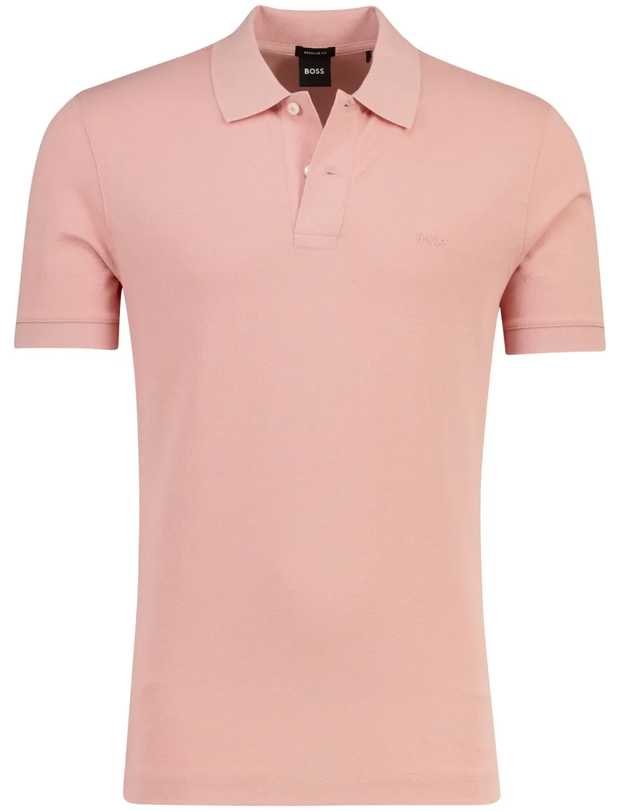 Hugo Boss Pallas polo roze 3-knoops
