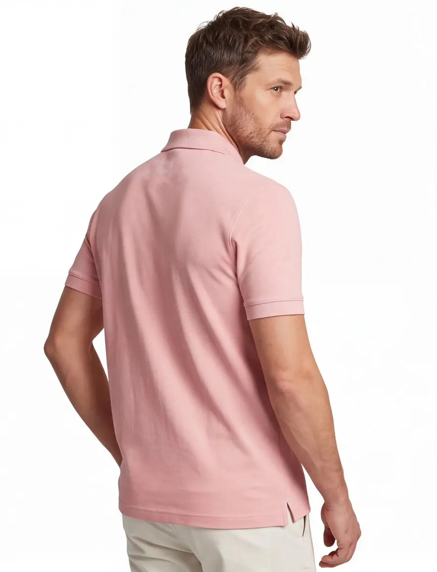 Hugo Boss Pallas polo roze 3-knoops