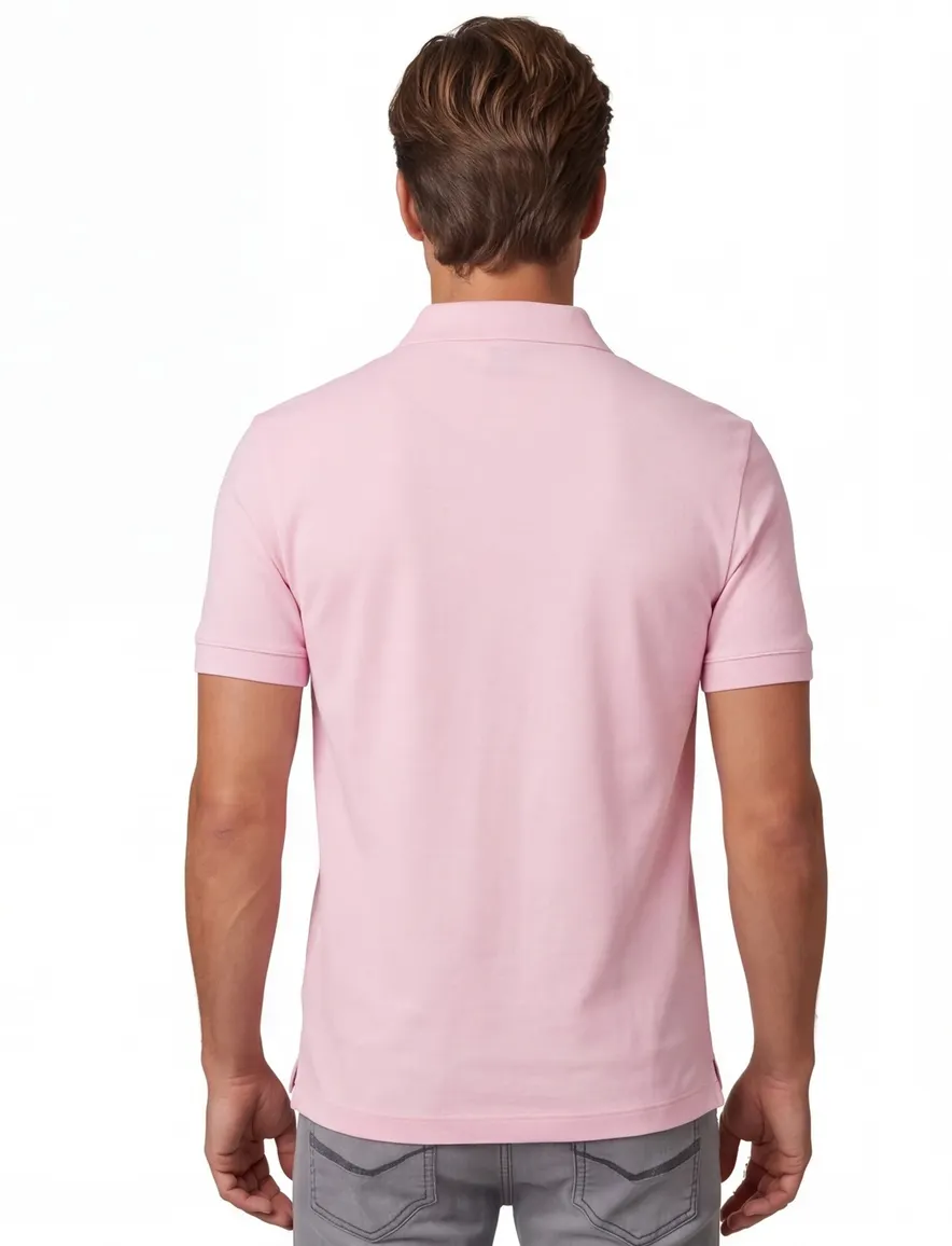 BOSS Black Pallas poloshirt roze pique